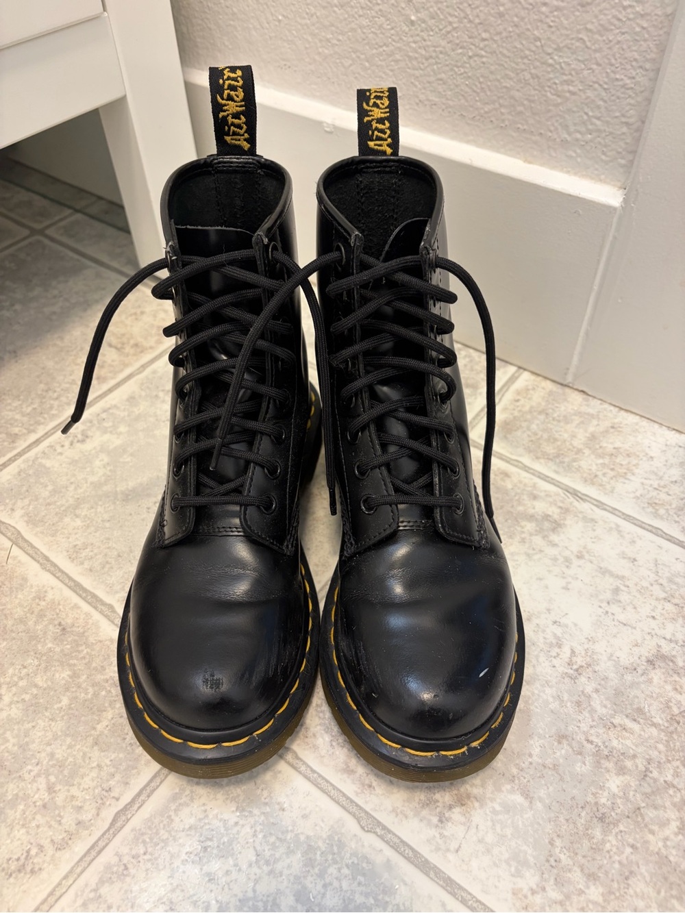 Dr. Martens 1460 Black Leather Ankle Boots - Picture 3 of 7